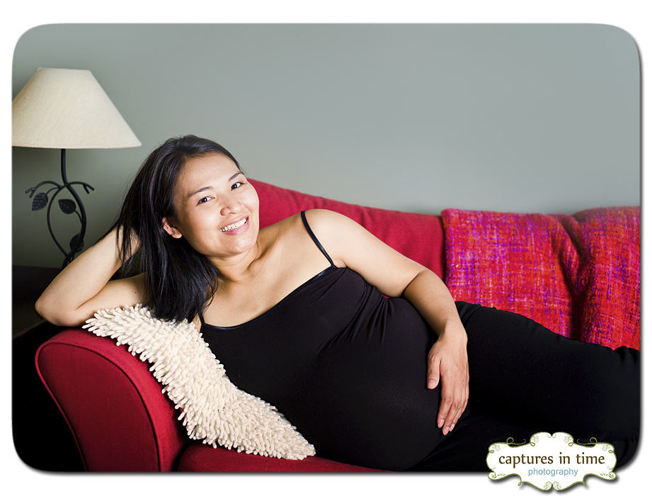 She Has Twins on the Way - At-Home Maternity Pictures