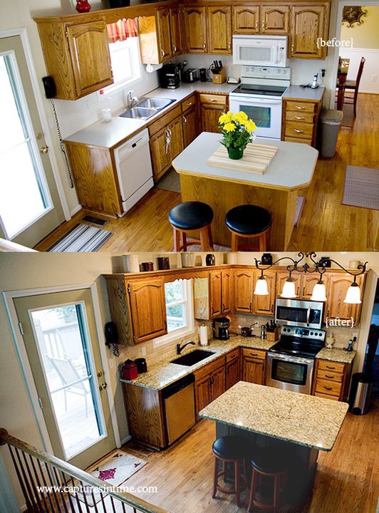 Kitchen Island Makeover easy kitchen island makeover before and after